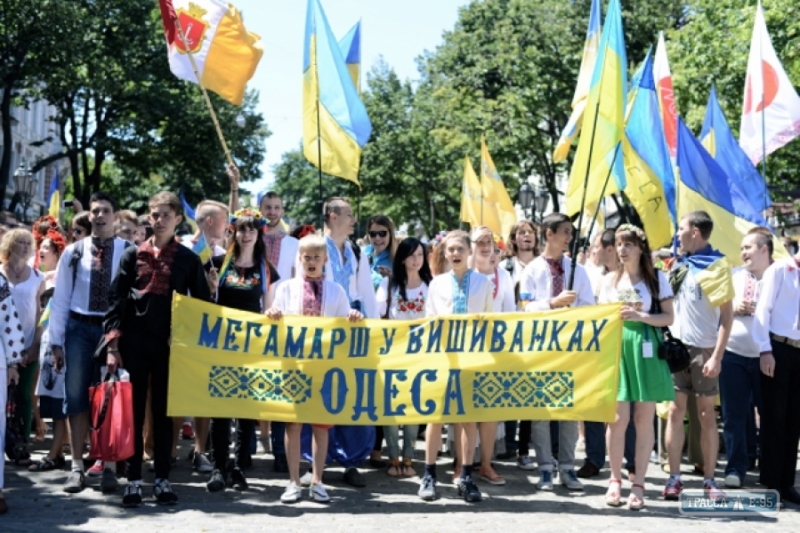 Девятый Мегамарш в вышиванках пройдет в Одессе