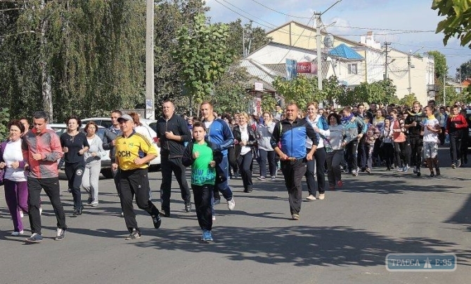 Первый массовый забег во главе с мэром состоялся в Балте (фото)