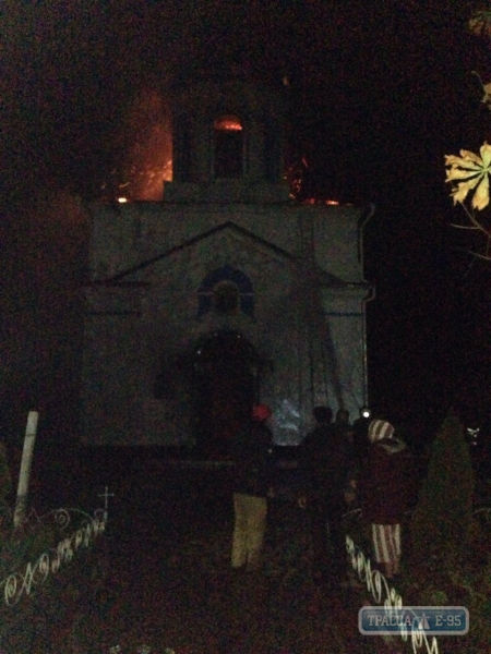 Спасатели потушили пожар в церкви села Шабо на Одесщине