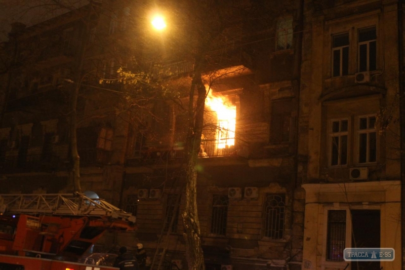 Масштабный пожар случился в одесском памятнике архитектуры