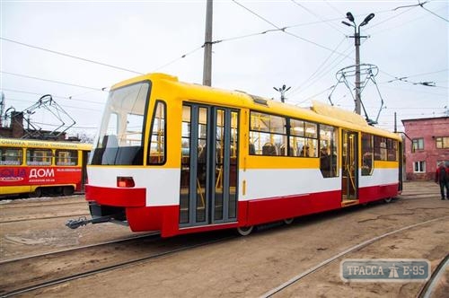 Одесский горэлектротранс в понедельник выпустит на маршрут новый трамвай собственного производства
