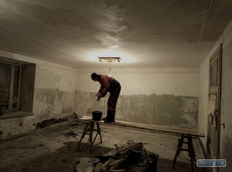 Сельсовет на юге Одесщины обустраивает спортзал в заброшенном подвале