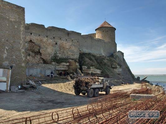 Ремонтные работы в Аккерманской крепости идут полным ходом (фото)