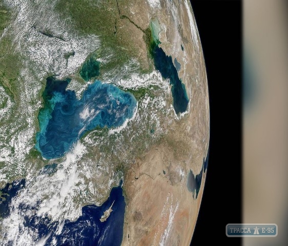 Спутник NASA сфотографировал Одесское побережье из космоса: море поменяло цвет (фото) 