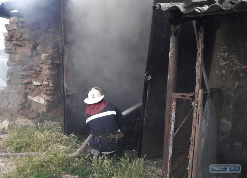 Под Одессой горел частный дом: огонь охватил 100 кв. м (фото) 