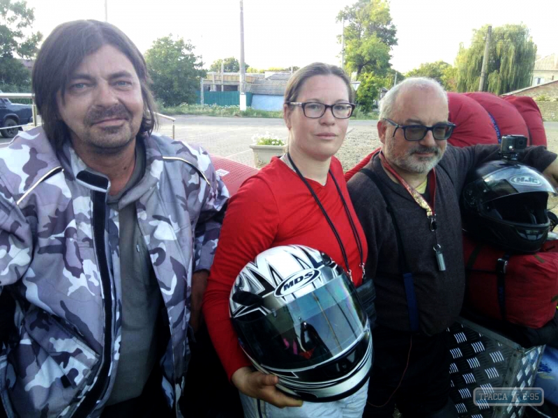 Участники международного мотомарафона из Эстонии посетили Березовку