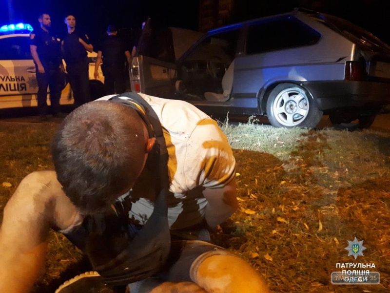 Патрульные с погоней задержали в Одессе пьяного водителя
