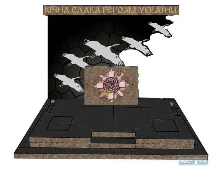 Ивановская РГА презентовала эскиз будущего памятника героям Украины