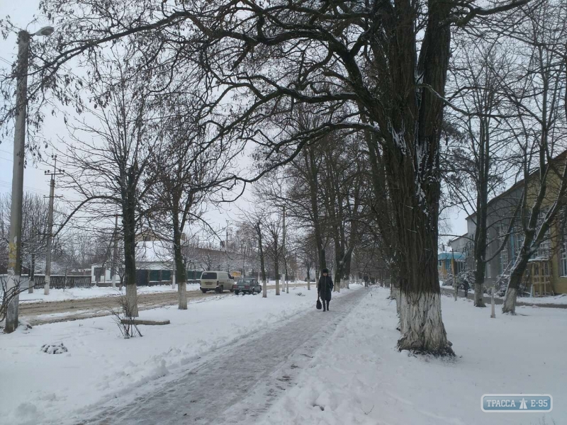 Северные районы Одесской области заваливает снегом (фото)