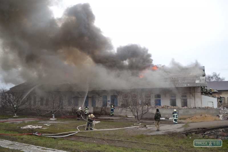 Спасатели три часа тушили масштабный пожар на одесской ж/д станции (фото)
