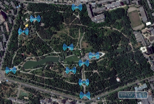 Одесситы смогут пользоваться бесплатным интернетом в парке Победы