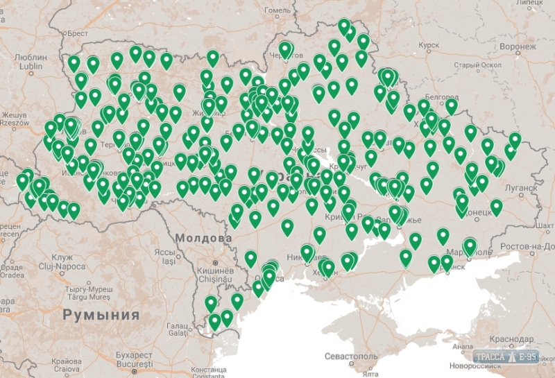Автомобилисты Одесщины смогут найти и выбрать субъект технического контроля на интерактивной карте
