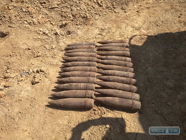 Строители обнаружили на Большом Фонтане в Одессе 40 боеприпасов