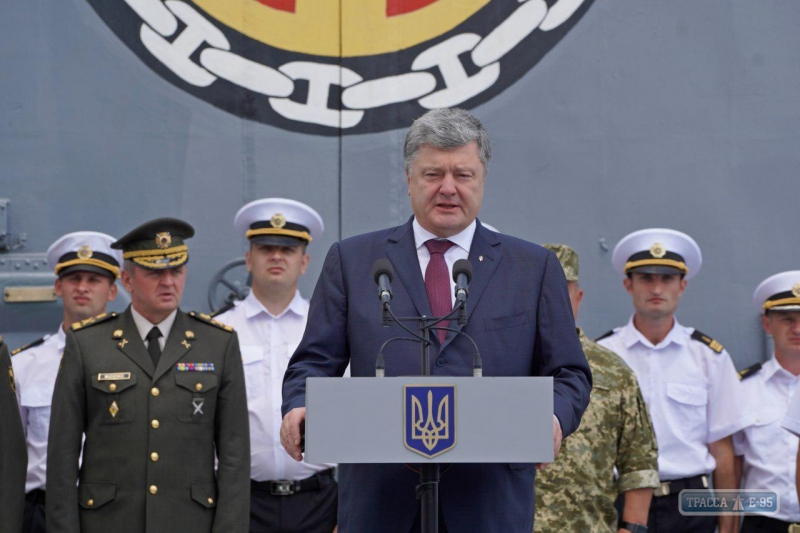 Президент Украины прибыл в Одессу и обратился к участникам Sea Breeze