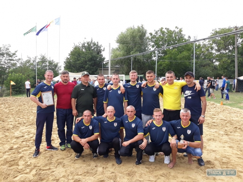 Измаильские пограничники завоевали 3-е место на турнире по пляжному футболу в Молдове (фото)