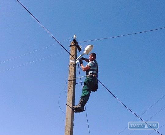 Село в Березовской ОТГ на Одесщине получило обновленное уличное освещение (фото)