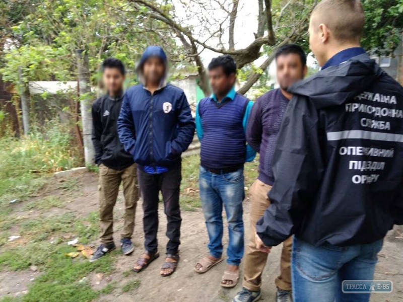 В селе под Одессой нашли семерых нелегалов из Африки и Азии, маскировавшихся под футбольных фанов