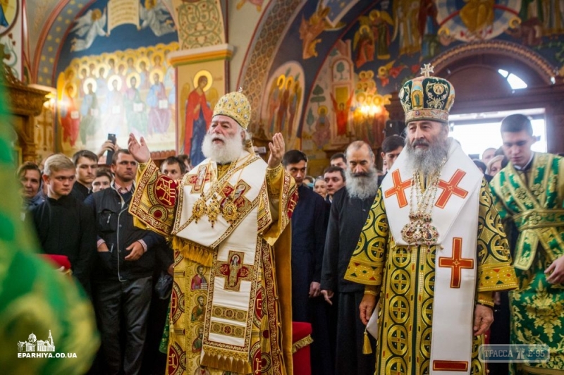 Глава Украинской православной церкви Московского патриархата Онуфрий прибыл в Одессу