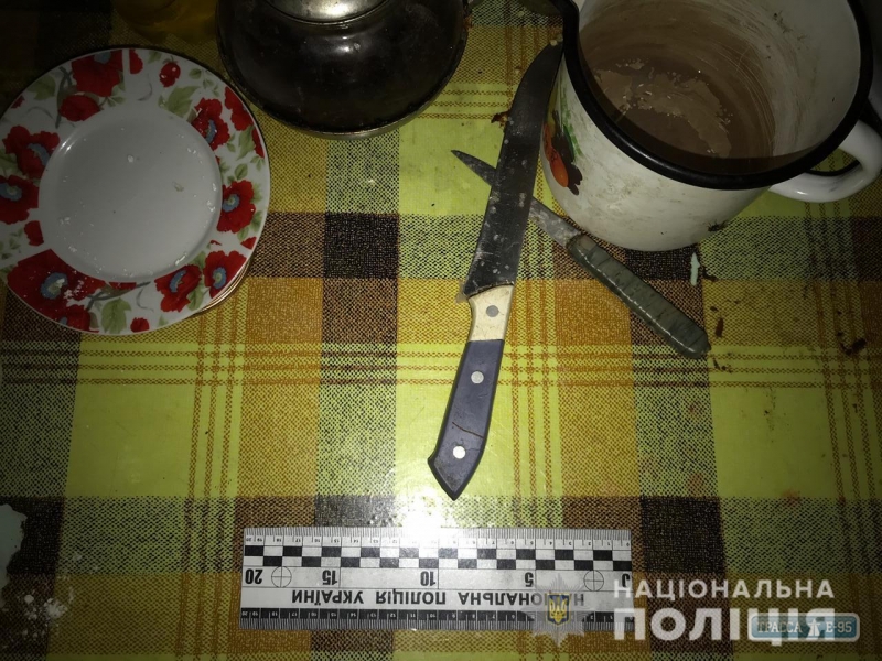 Полицейские задержали жителя Одесщины за поножовщину в ходе распития алкогольных напитков