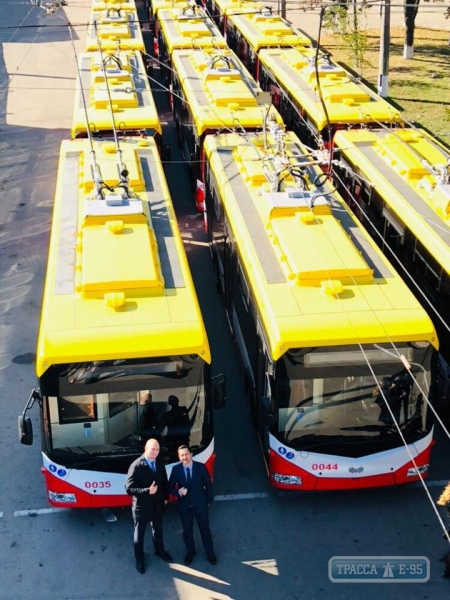 Все 47 новых белорусских троллейбусов выйдут на маршруты в Одессе