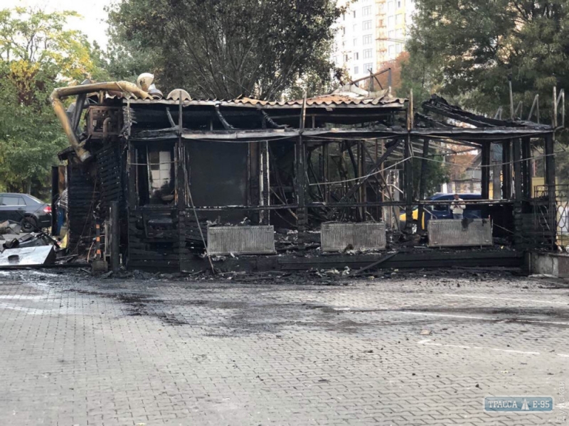 Пожар в Аркадии: сгорел известный ресторан
