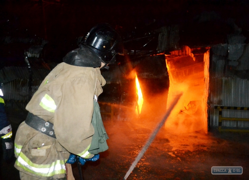 ГосЧС о масштабном пожаре под Одессой: утечек опасных веществ нет