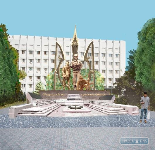 Мемориал воинам, погибшим в АТО воплотится в Одессе по эскизу студента