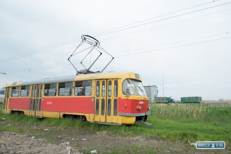 Непогода в Одессе остановила движение трамваев по двум маршрутам
