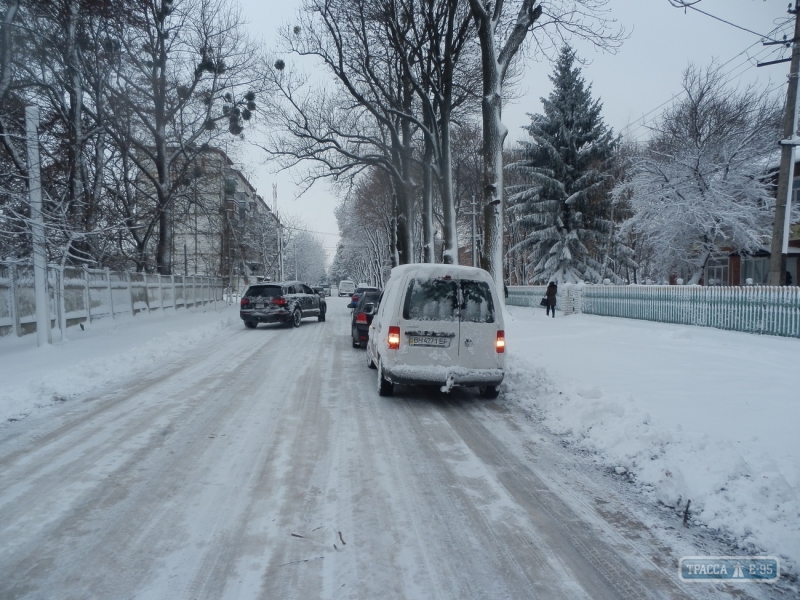 Первый снег выпал в самом северном районе Одесской области, создан штаб по ликвидации заносов
