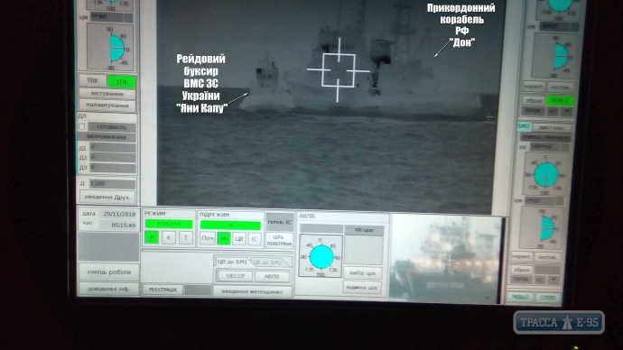 Российcкий спецназ захватил три украинских корабля, возвращавшихся в Одессу
