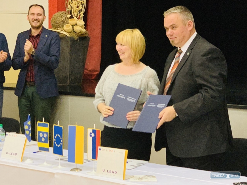 Беляевская ОТГ на Одесщине подписала договор о сотрудничестве с муниципалитетом Словении