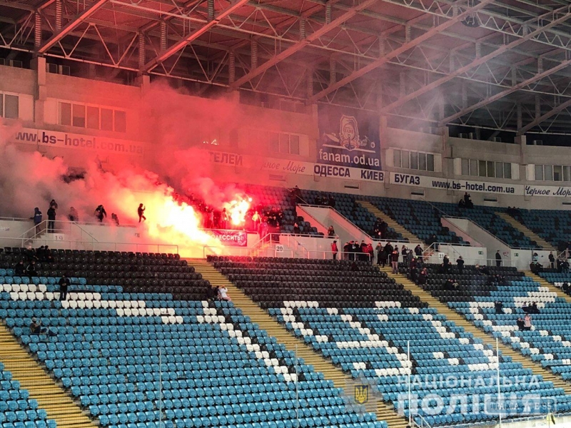 Полиция открыла уголовное дело по факту умышленного уничтожения имущества на стадионе «Черноморец»