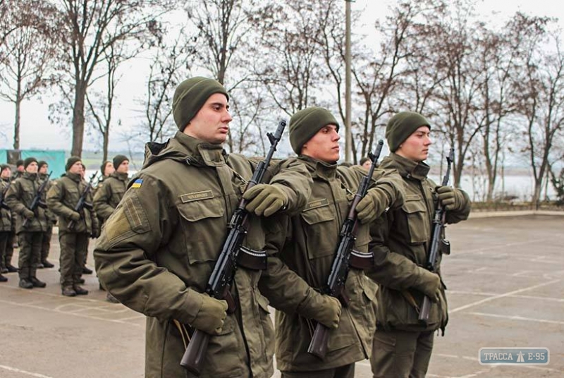 Молодые Нацгвардейцы на Одесщине приняли военную присягу (фото)