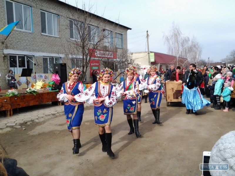 Жители Затишанской громады на Одесщине масштабно отпраздновали Масленицу и 8 Марта