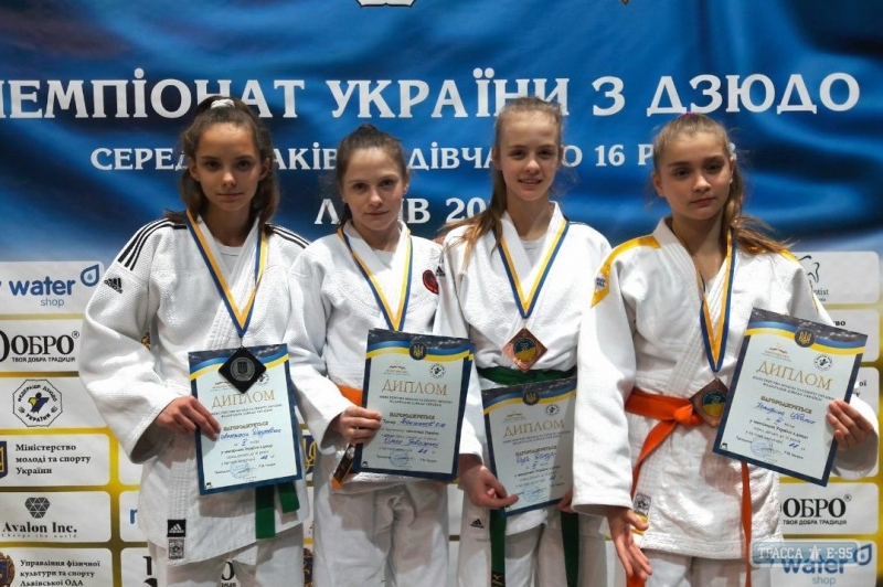 Одесские дзюдоисты завоевали четыре медали на чемпионате Украины