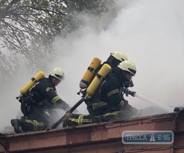 Крупный пожар на Слободке: горел Одесский центр психического здоровья