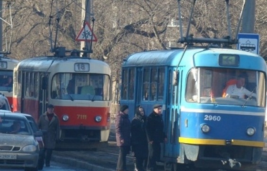 Авария парализовала движение трамваев на Большом Фонтане в Одессе