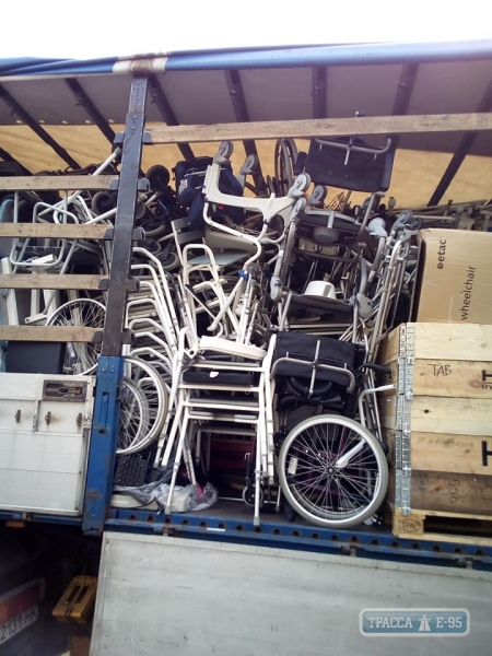 Дания прислала инвалидные коляски и медоборудование в помощь жителям Одесской области