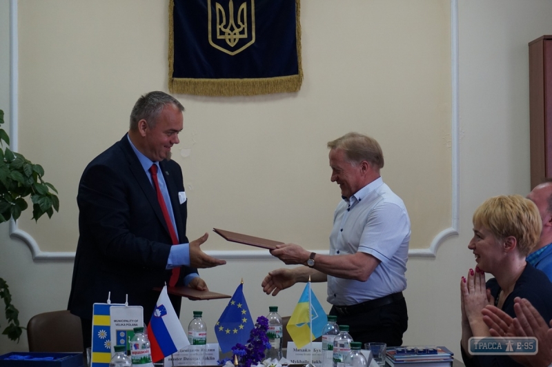 Беляевская ОТГ на Одесщине подписала меморандум о сотрудничестве со словенским муниципалитетом