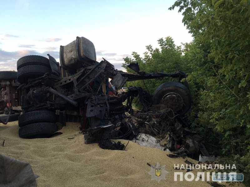 Два зерновоза столкнулись на трассе Киев-Одесса, погибли три человека