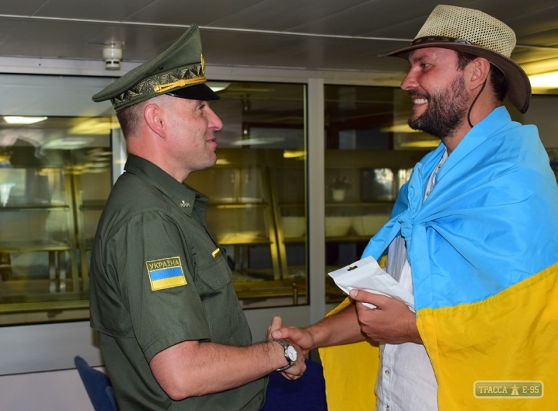 Украинский путешественник вернулся из кругосветки, прибыв в порт Черноморска