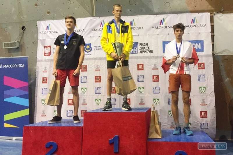 Одесситы завоевали золото и серебро на Кубке Европы по скалолазанию
