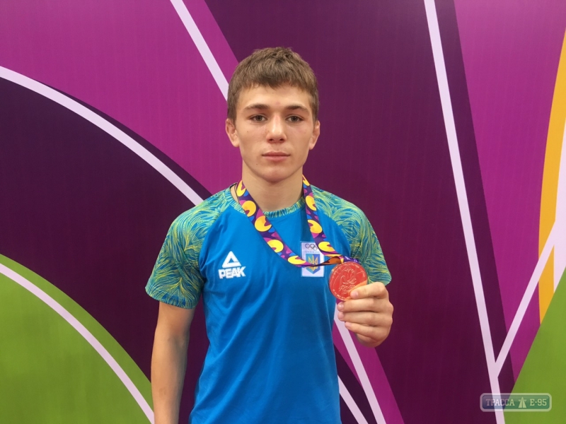 Борец из Одесской области завоевал бронзу на Европейском олимпийском юношеском фестивале