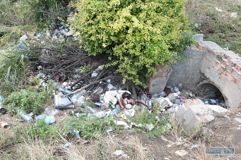 Обочины трассы Одесса - Киев превращаются в сплошную мусорную свалку