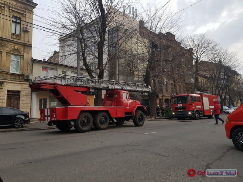 Отель горел в центре Одессы. Видео 