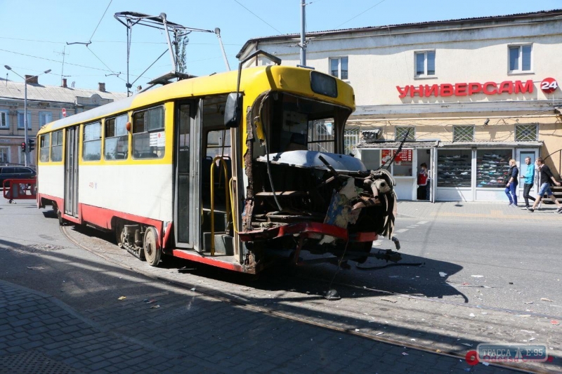 Трамвай разбился в Одессе