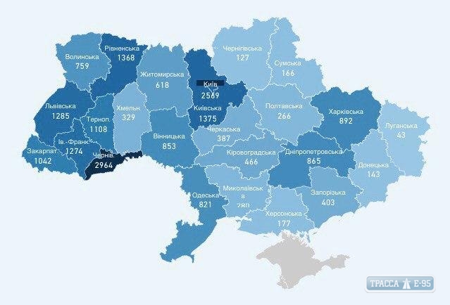 432 случая коронавируса выявлено за сутки в Украине, 7 – в Одесской области