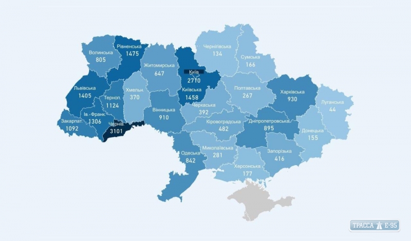 339 случаев коронавируса выявлено за сутки в Украине, 10 – в Одесской области
