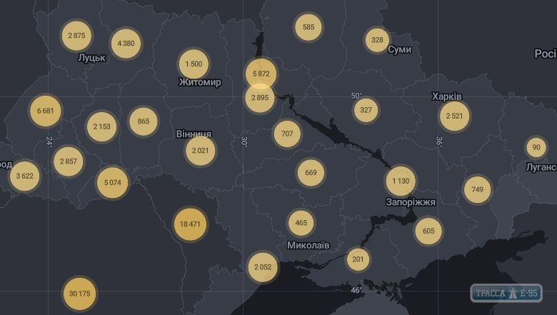 810 случаев коронавируса выявлено за сутки в Украине, 68 – в Одесской области