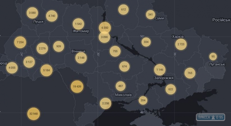 638 случаев коронавируса выявлено за сутки в Украине, 50 – в Одесской области
